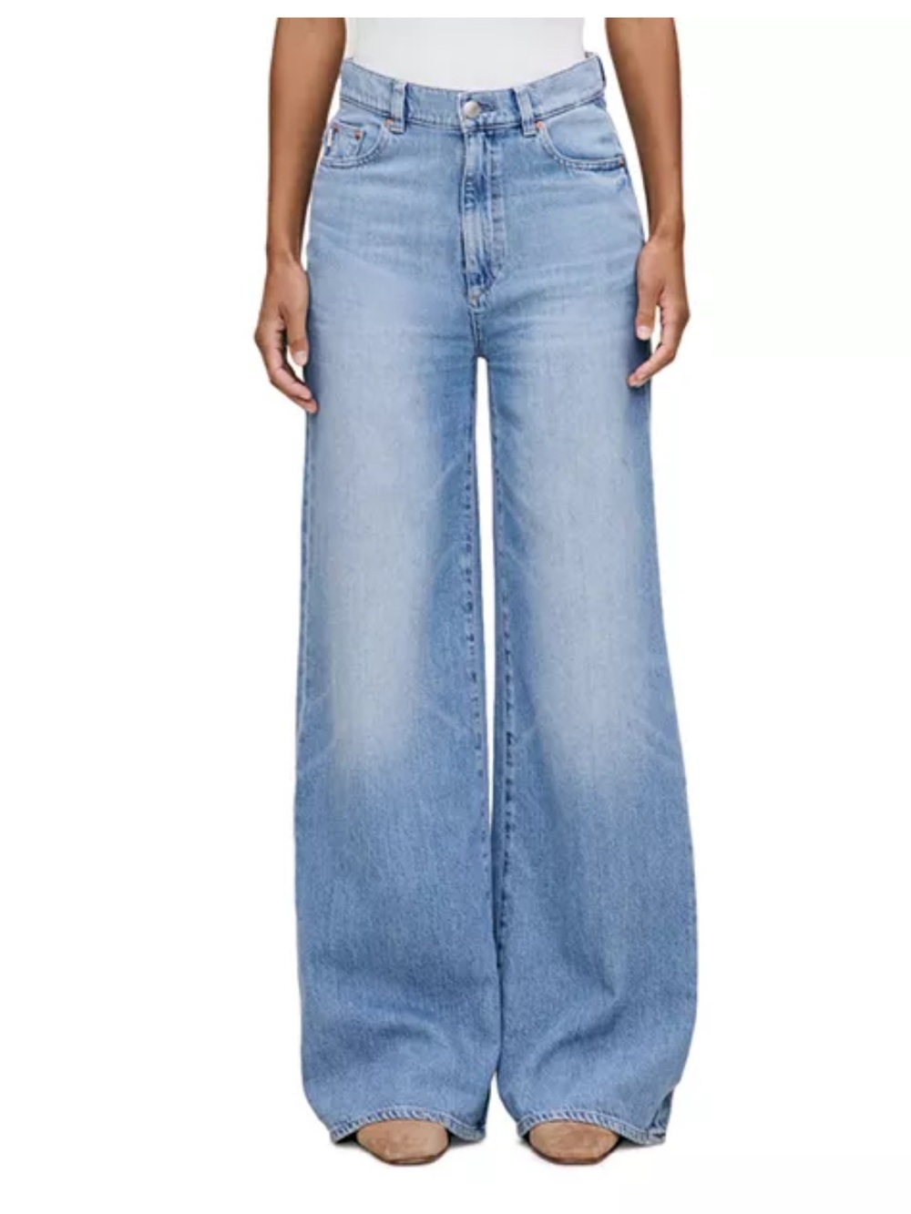 DL1961 Hepburn Wide Leg High Rise Jeans - Picture 2 of 12